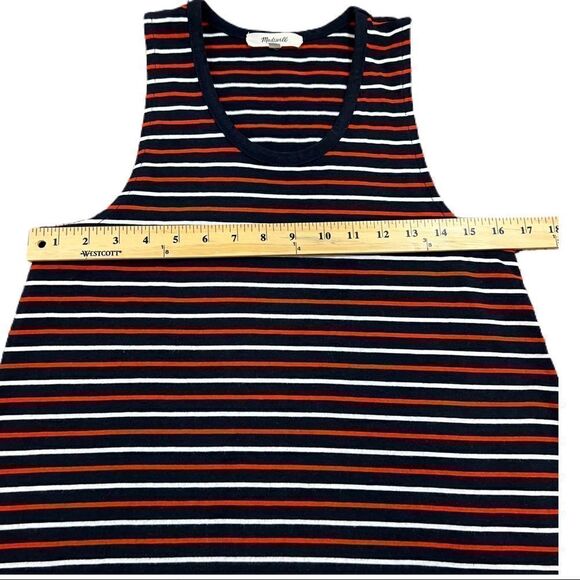 Madewell Red, White and Blue Highpoint Tank Dress. Size Small. Good Condition!! - Picture 10 of 10